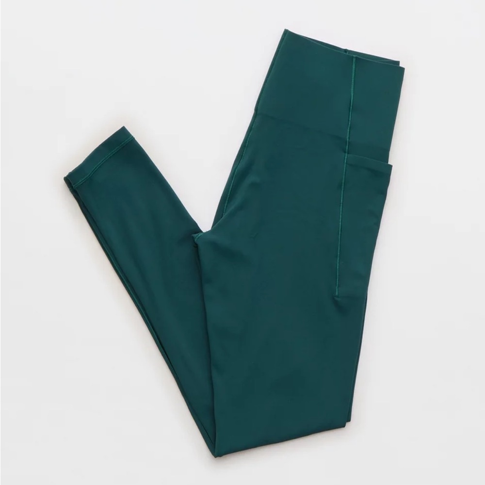 Emerald Green Aerie Real Me Xtra Hold Up! Pocket Legging - 7/8 Length